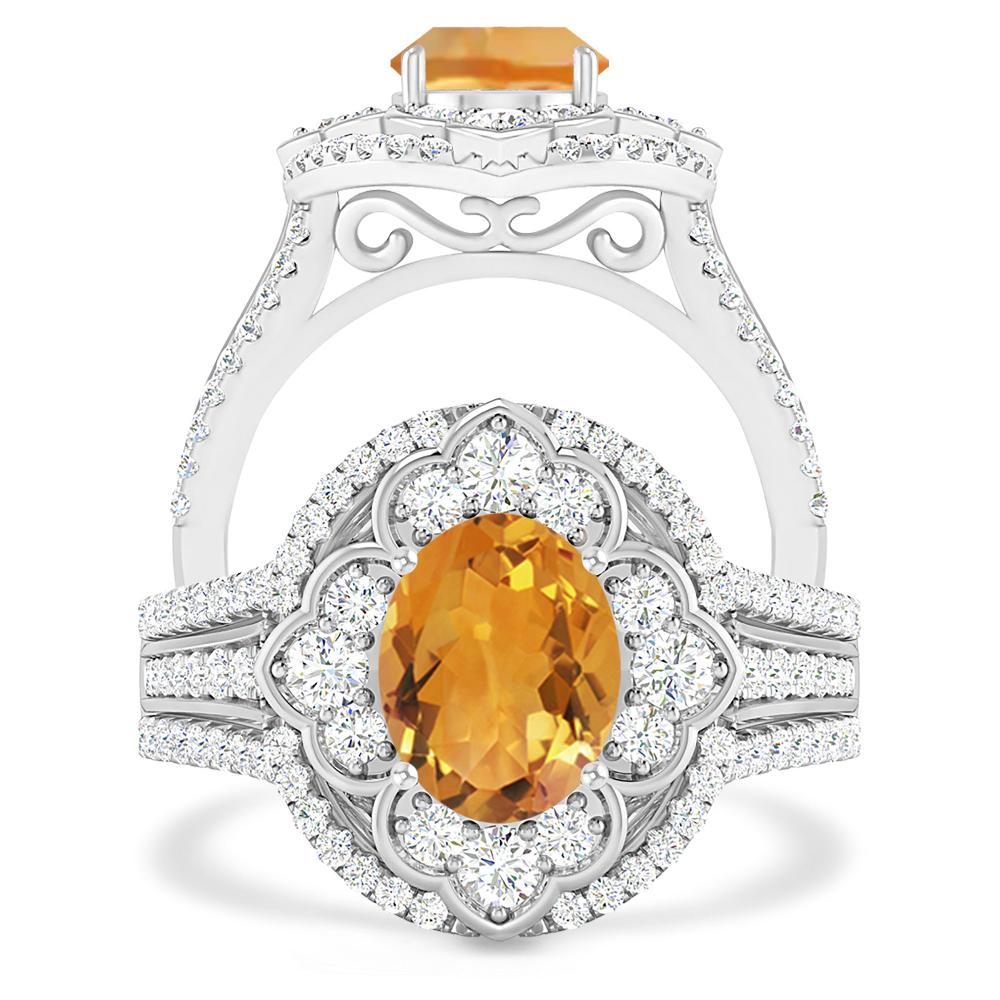 White Gold - Citrine