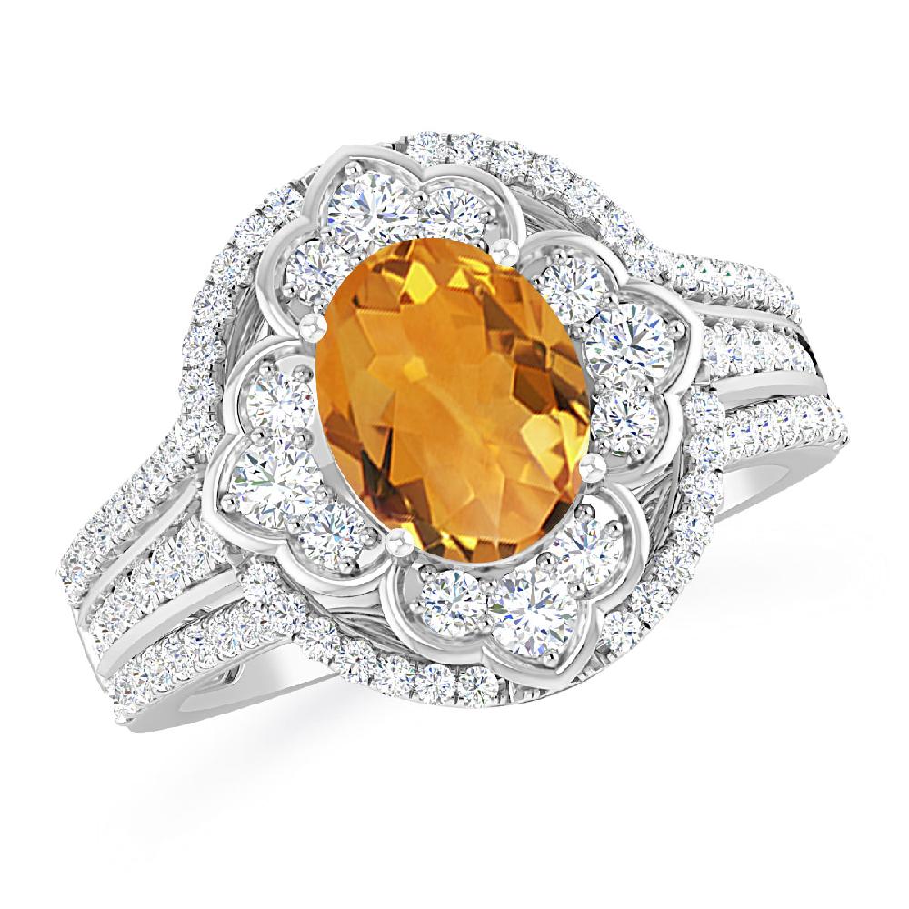 White Gold - Citrine