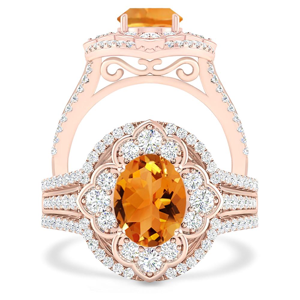 Rose Gold - Citrine