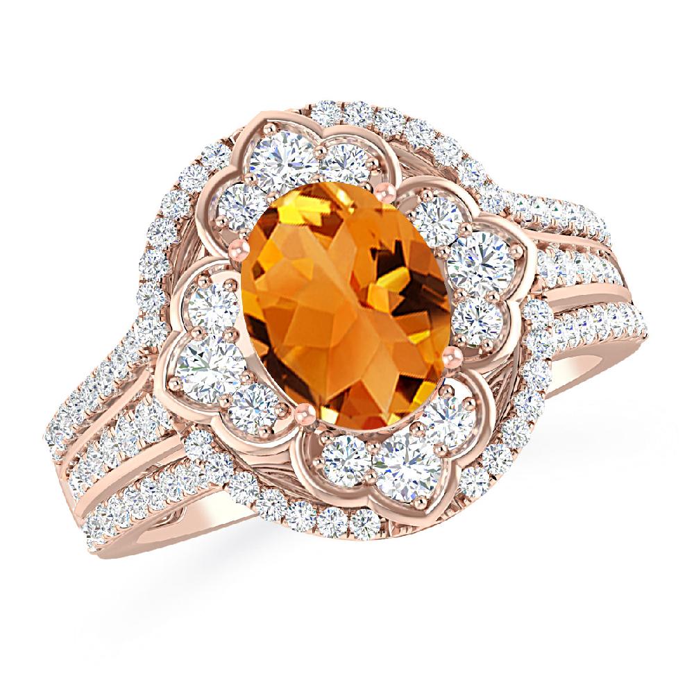 Rose Gold - Citrine