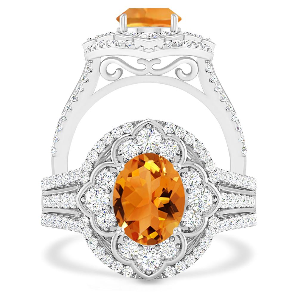 White Gold - Citrine