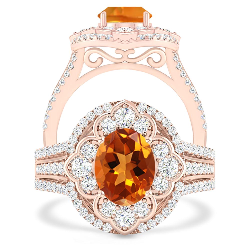 Rose Gold - Citrine