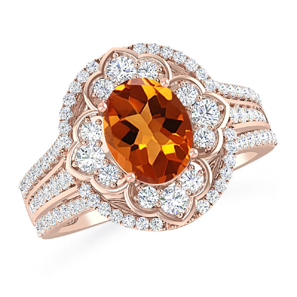 Rose Gold - Citrine