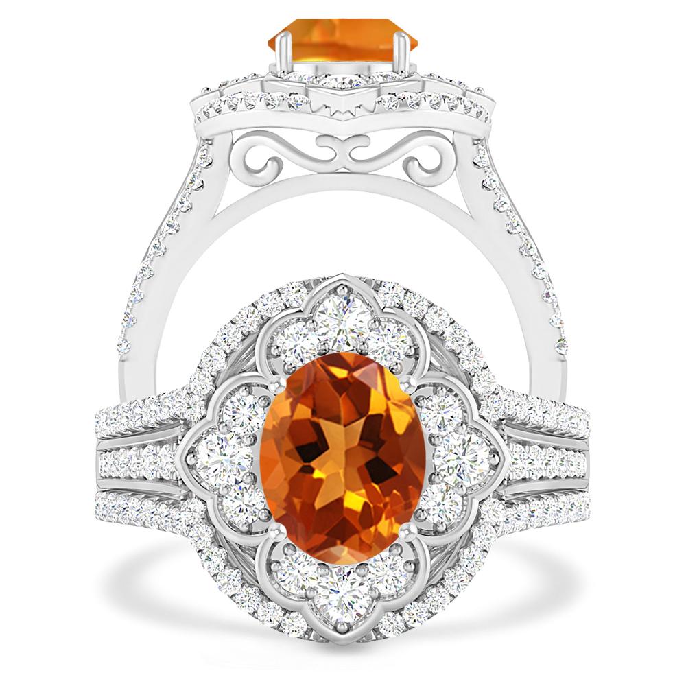 White Gold - Citrine