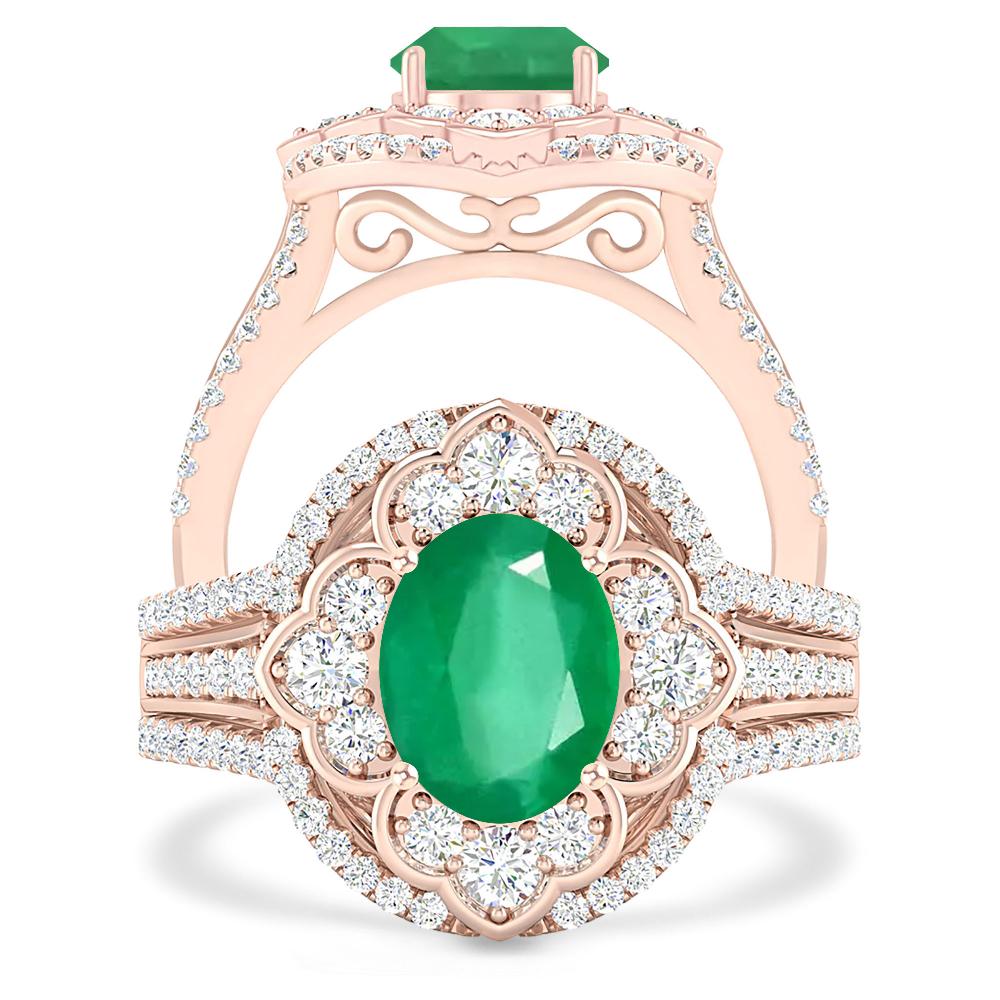 Rose Gold - Emerald