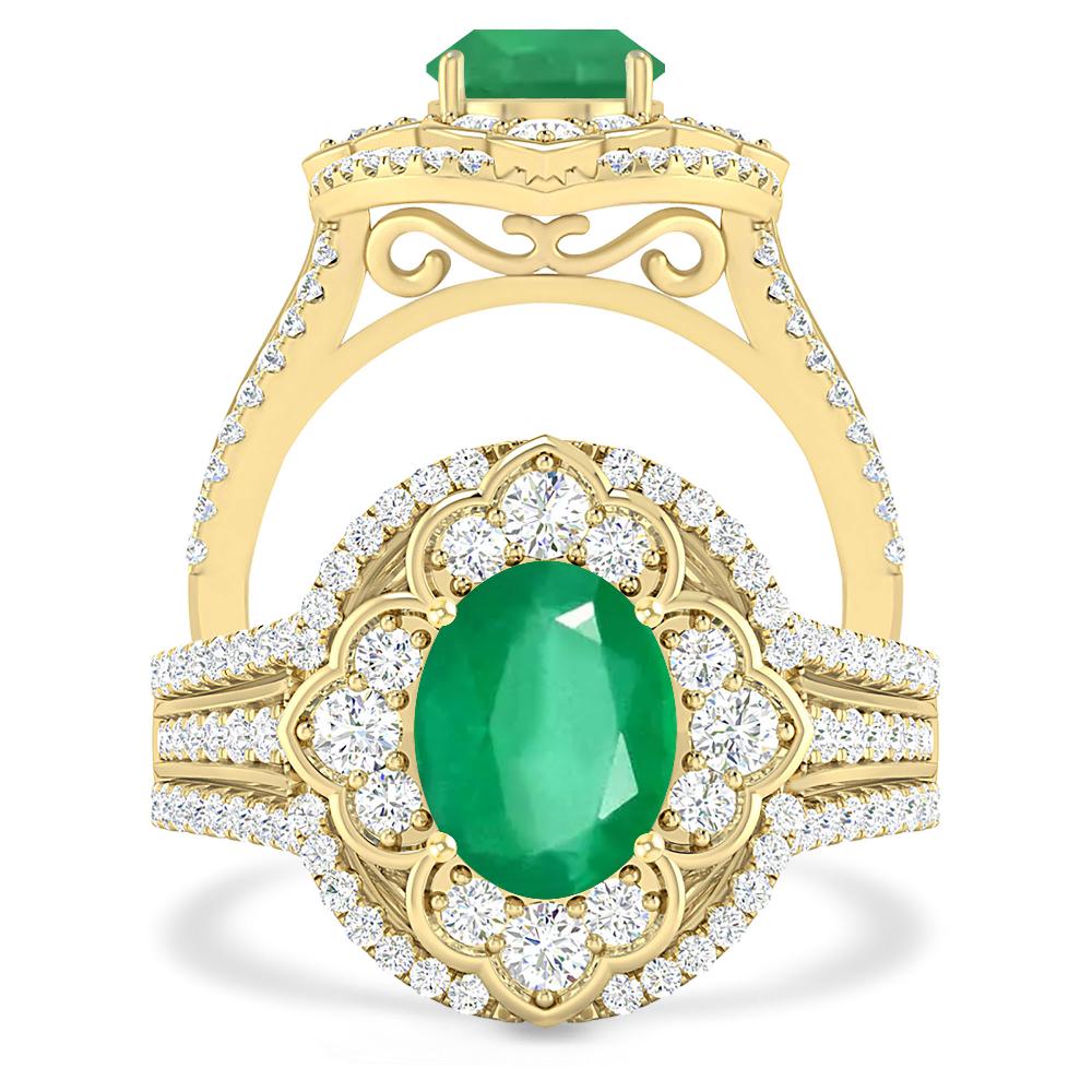 Yellow Gold - Emerald