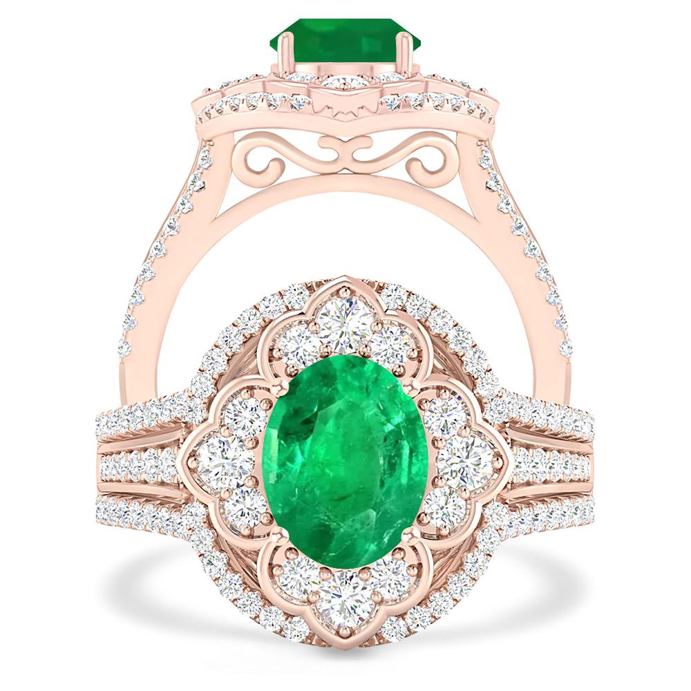 Rose Gold - Emerald