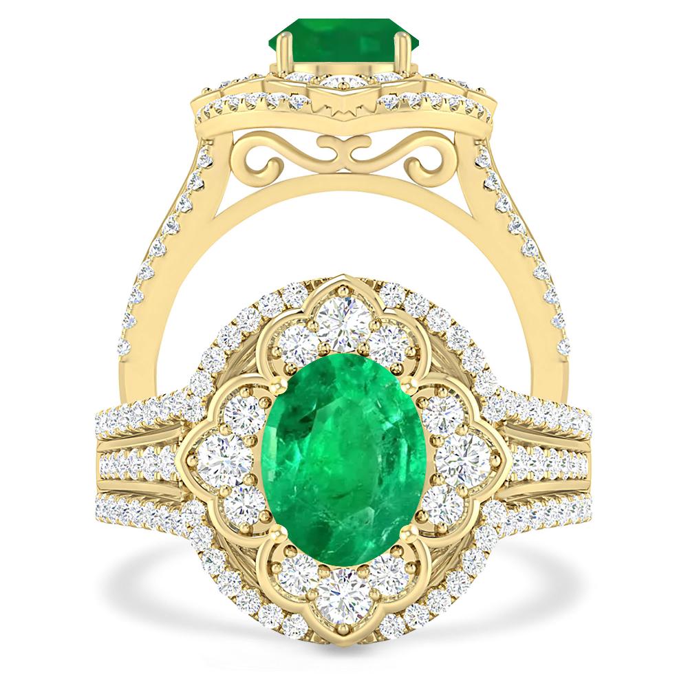 Yellow Gold - Emerald