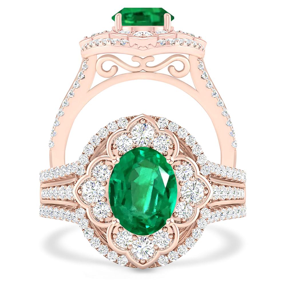 Rose Gold - Emerald