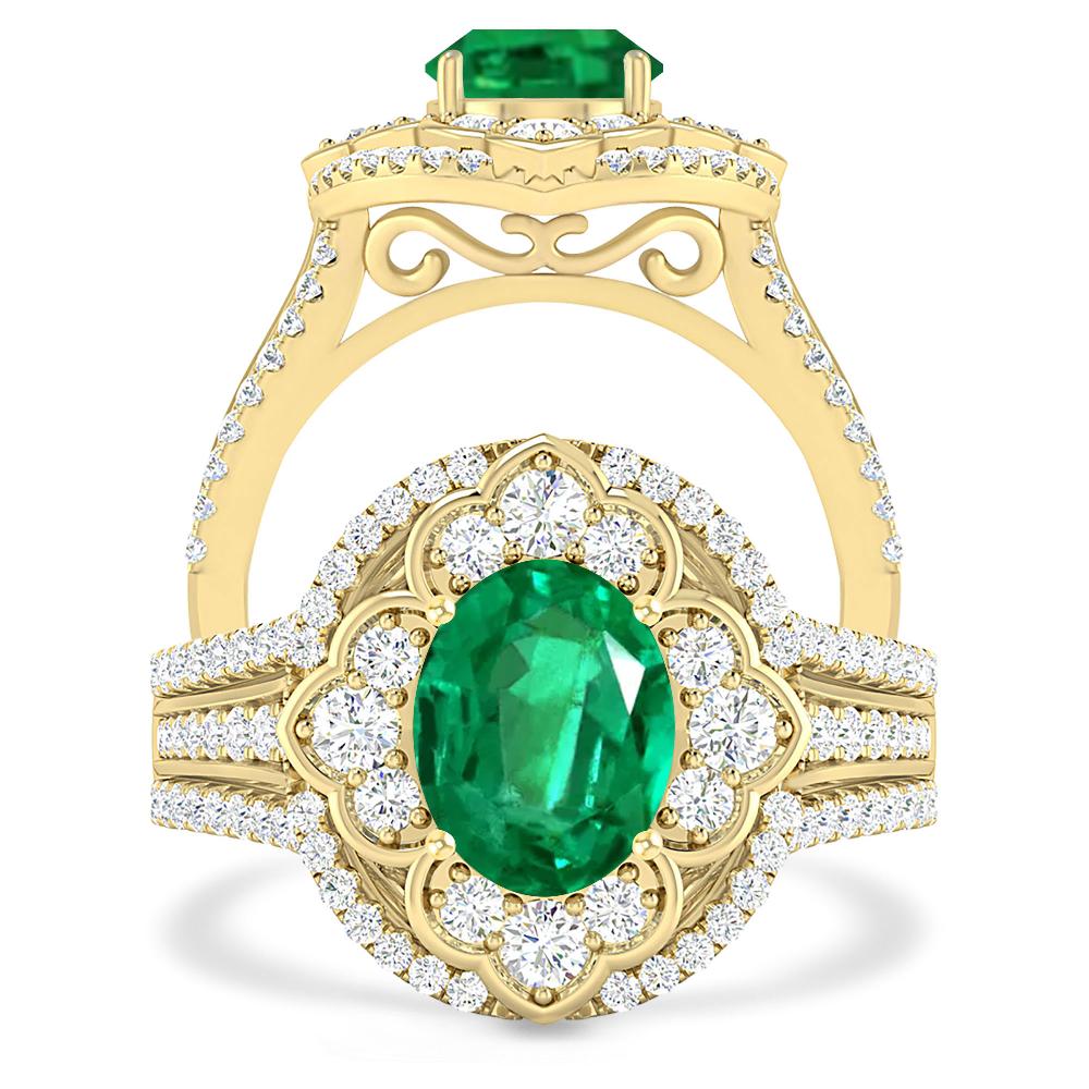 Yellow Gold - Emerald