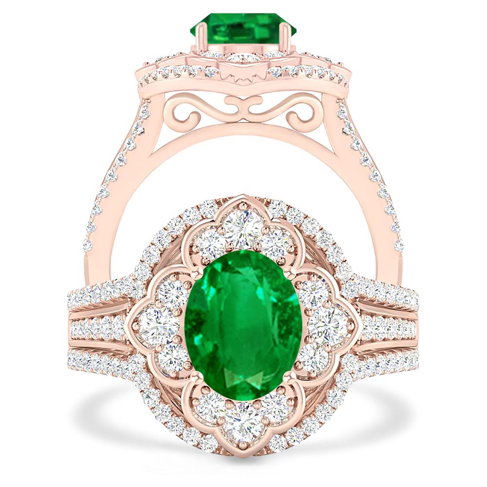 Rose Gold - Emerald