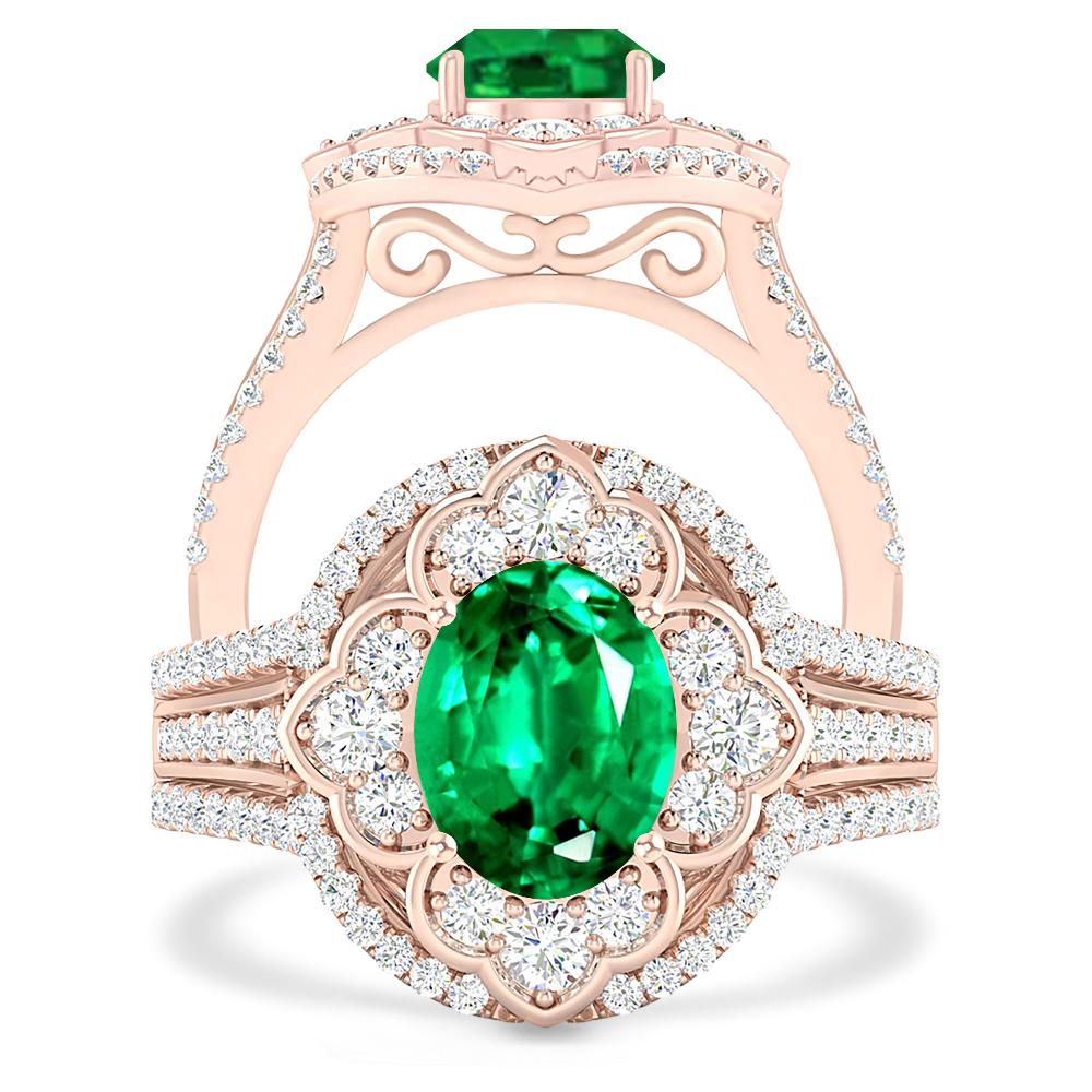 Rose Gold - Emerald