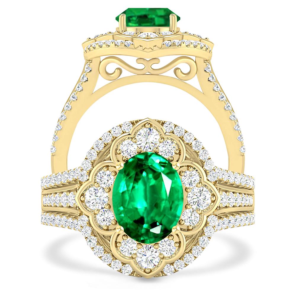 Yellow Gold - Emerald