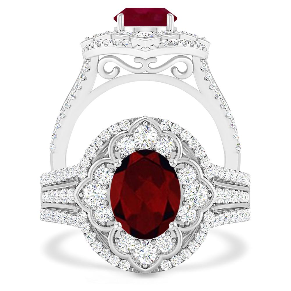 White Gold - Garnet