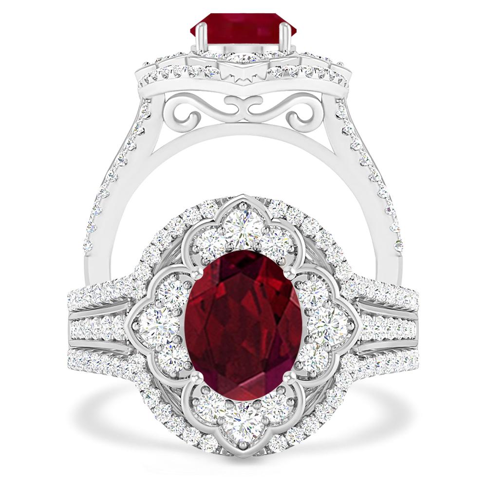 White Gold - Garnet