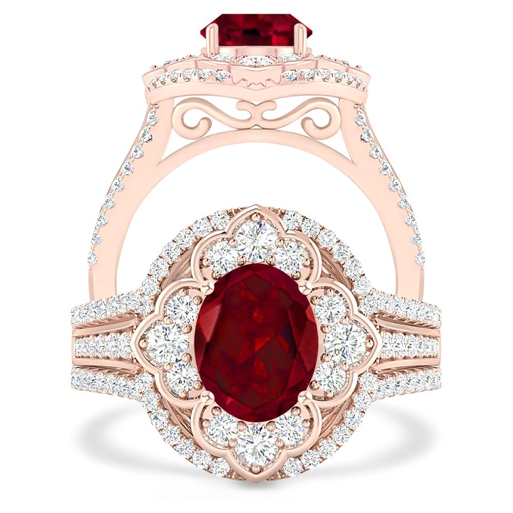 Rose Gold - Garnet