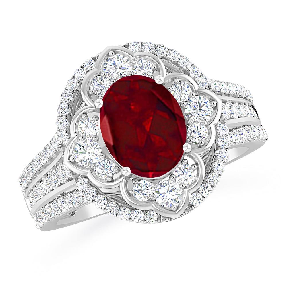 White Gold - Garnet