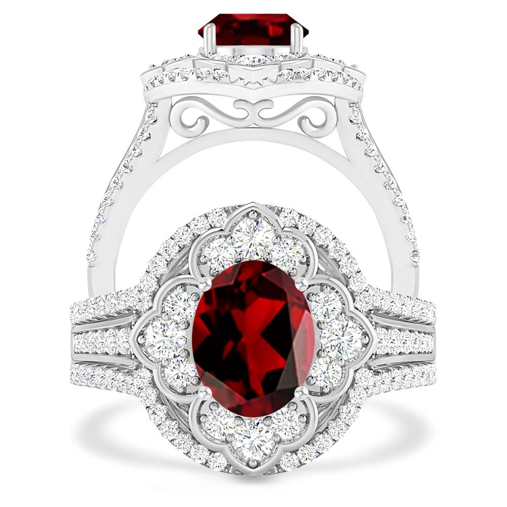 White Gold - Garnet