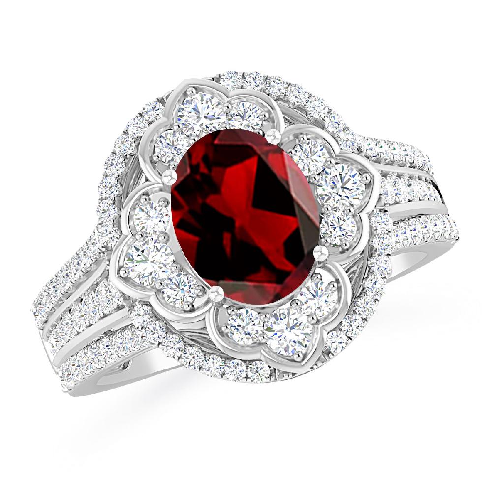 White Gold - Garnet