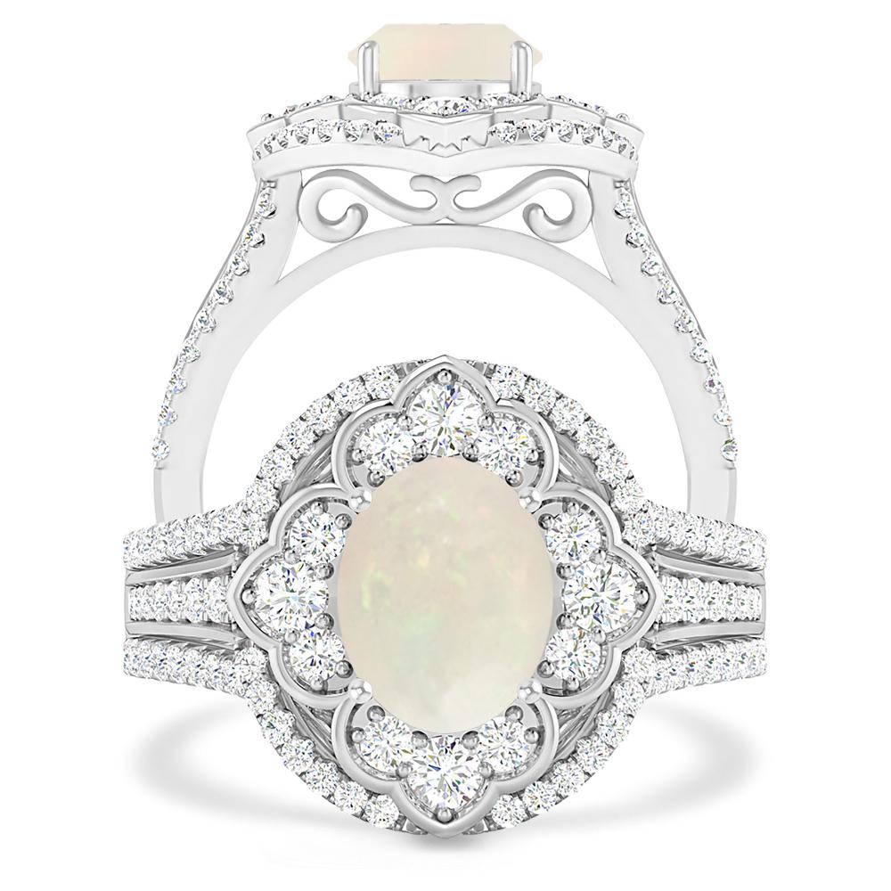 White Gold - Opal