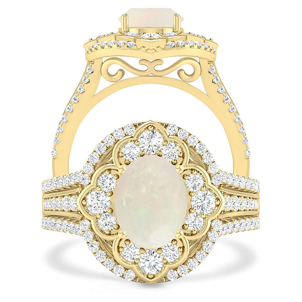 Yellow Gold - Opal