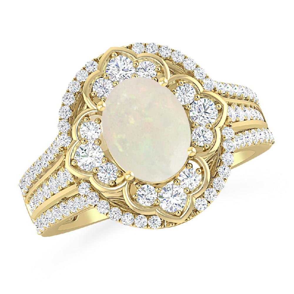 Yellow Gold - Opal