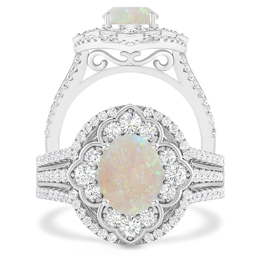 White Gold - Opal