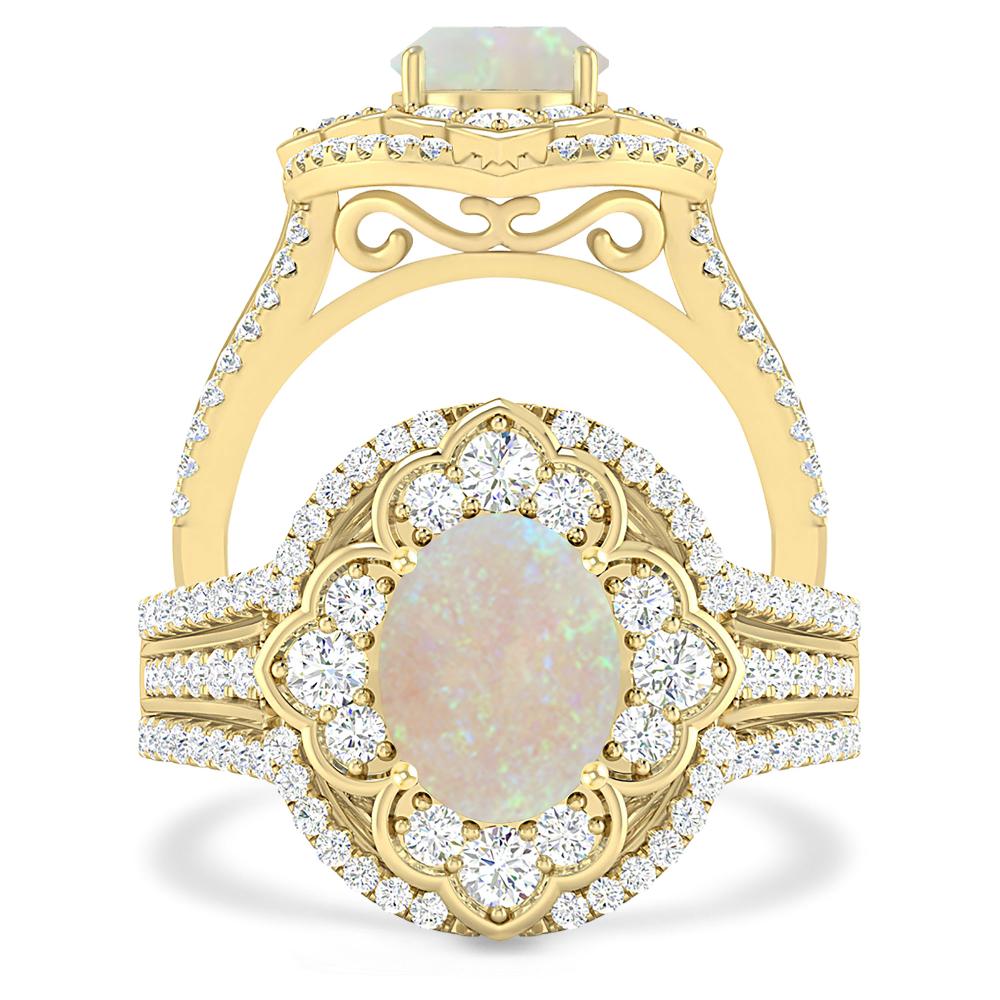 Yellow Gold - Opal