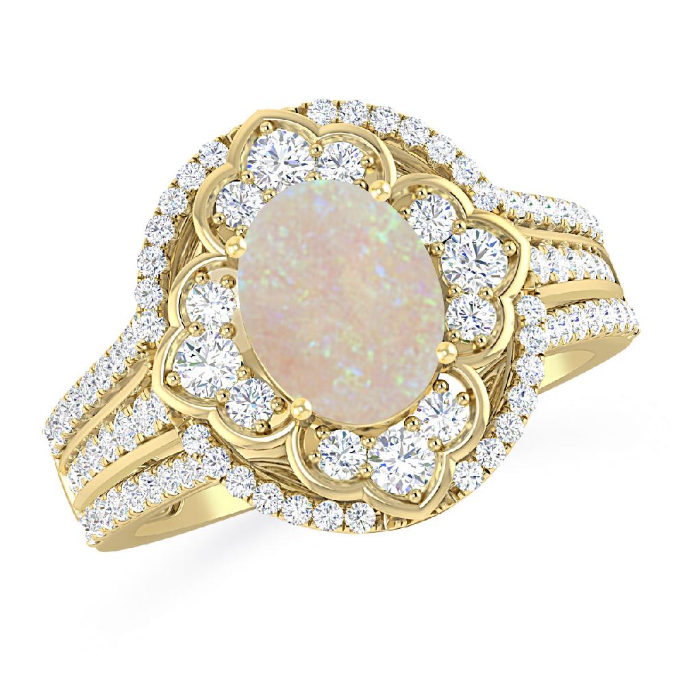 Yellow Gold - Opal