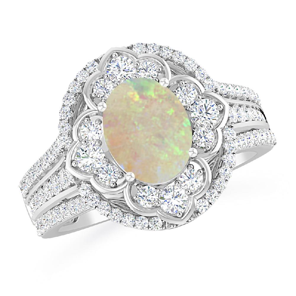 White Gold - Opal