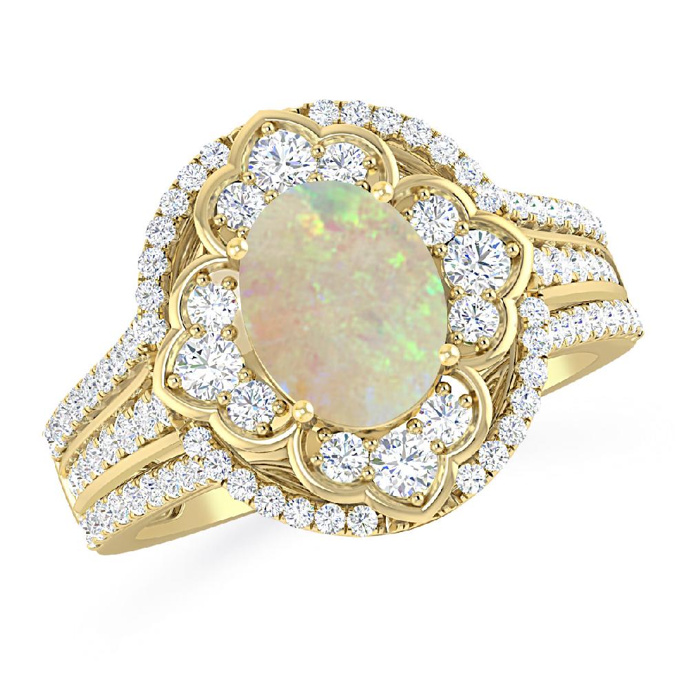 Yellow Gold - Opal