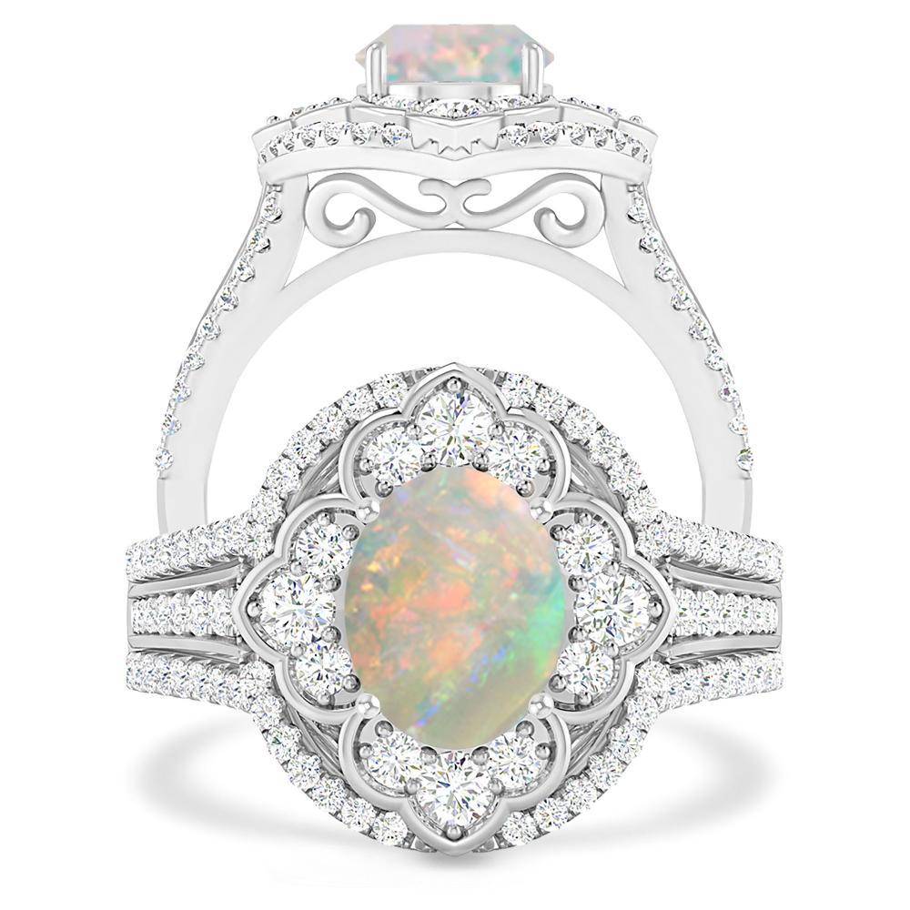 White Gold - Opal