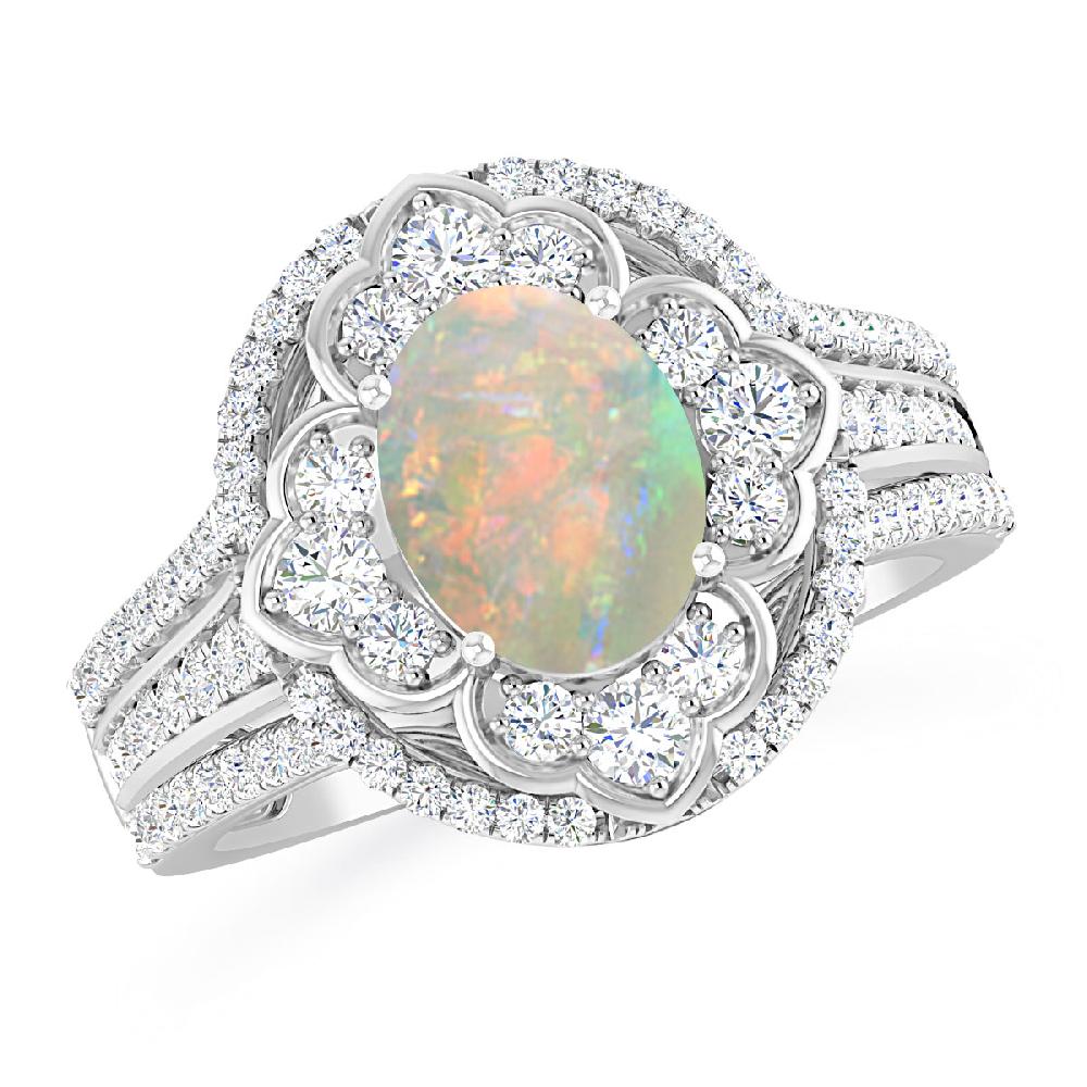 White Gold - Opal