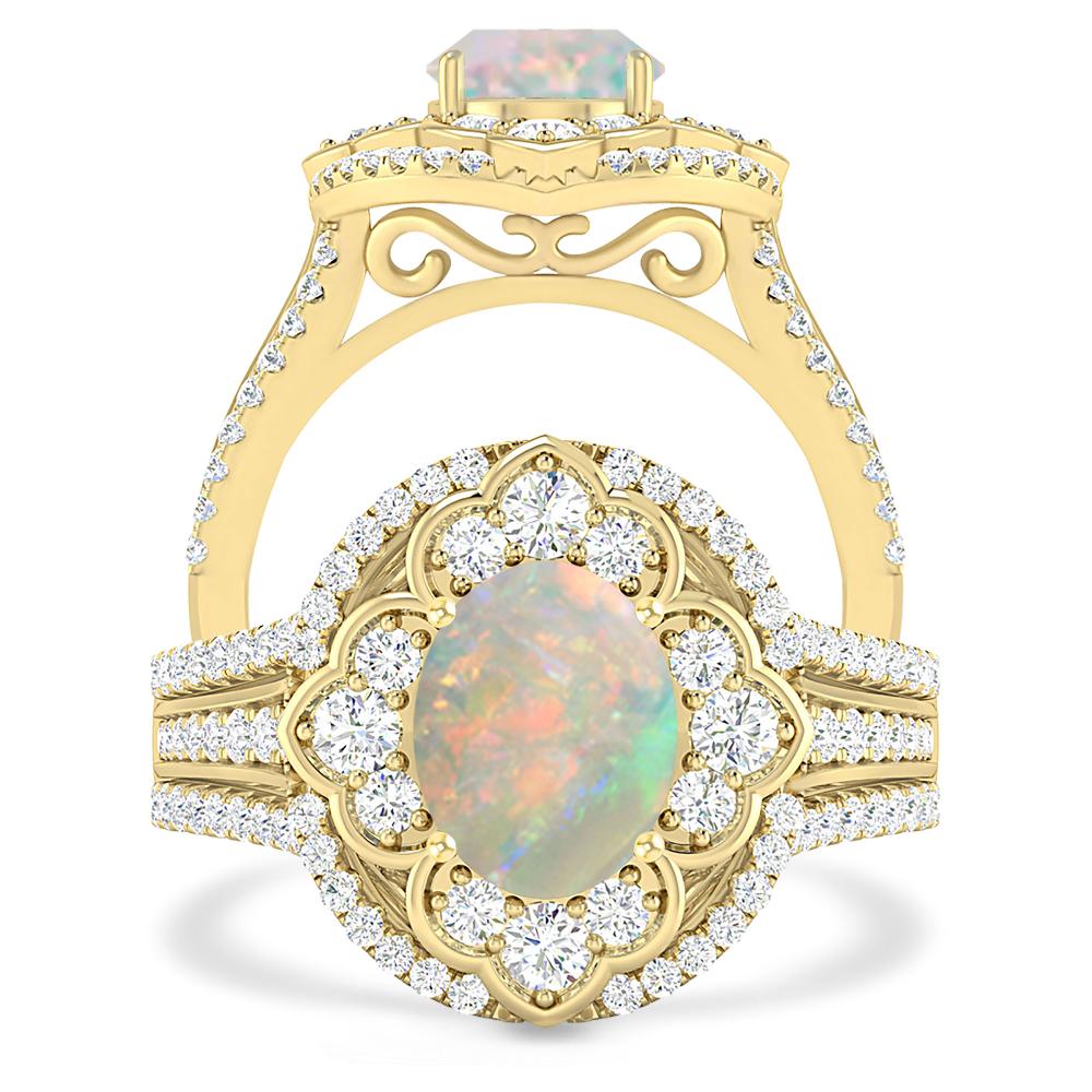 Yellow Gold - Opal