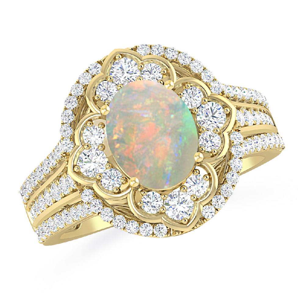 Yellow Gold - Opal