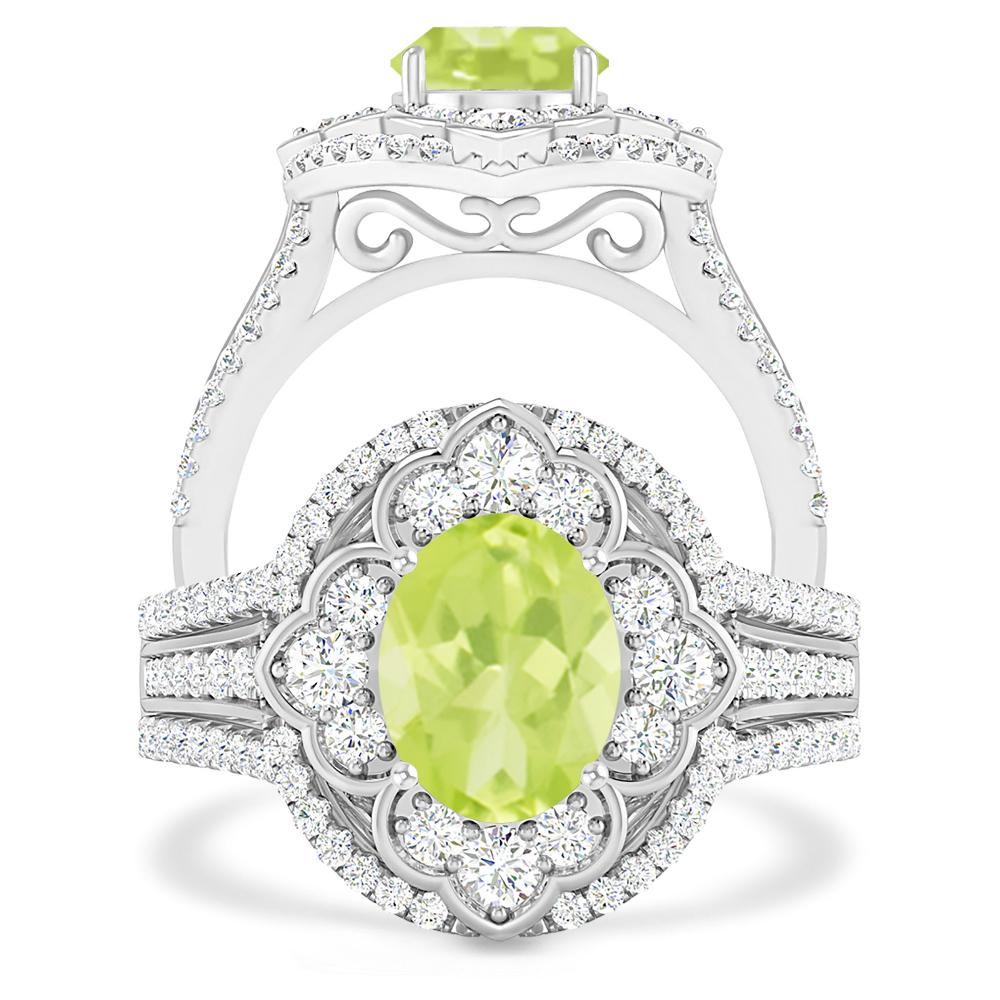 White Gold - Peridot