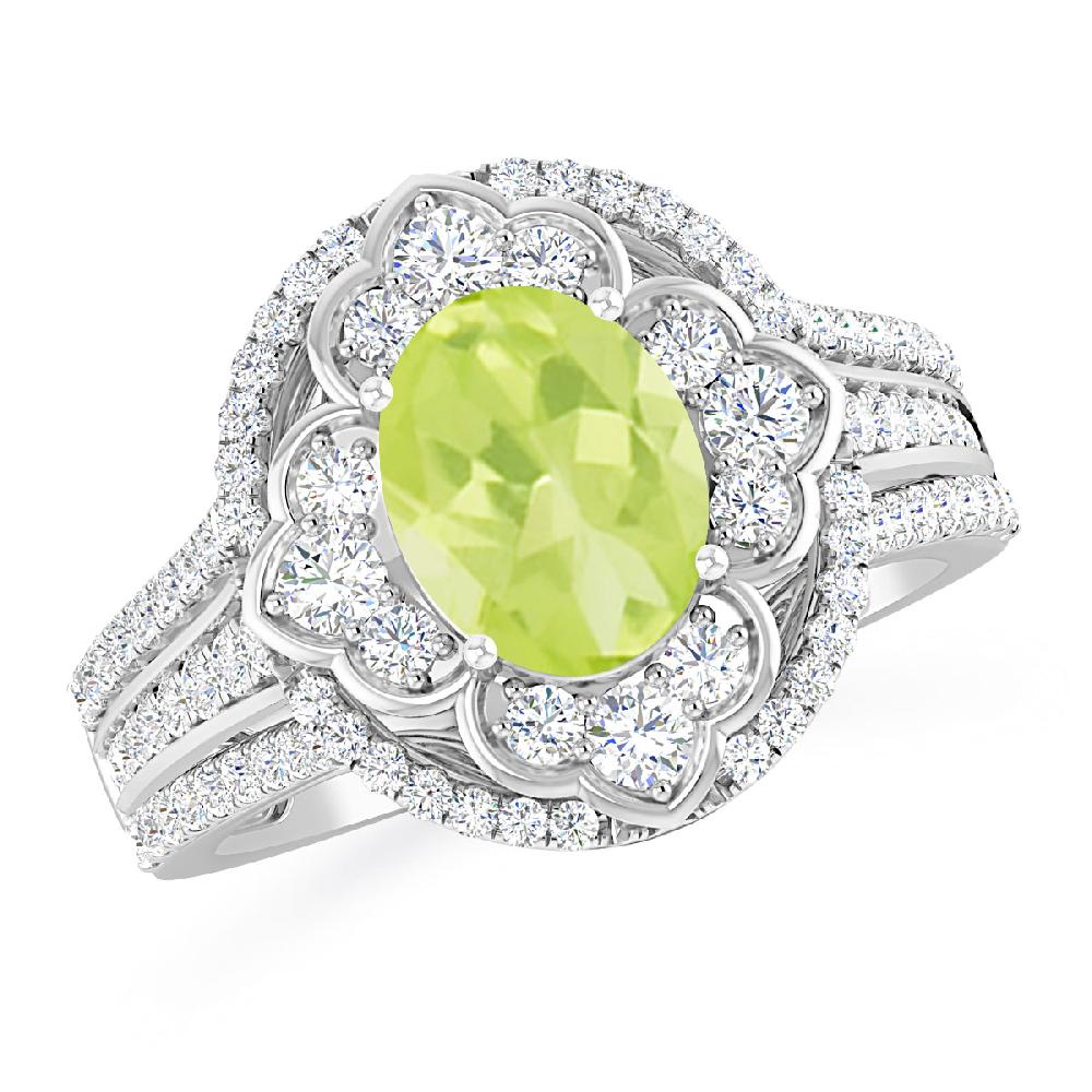 White Gold - Peridot