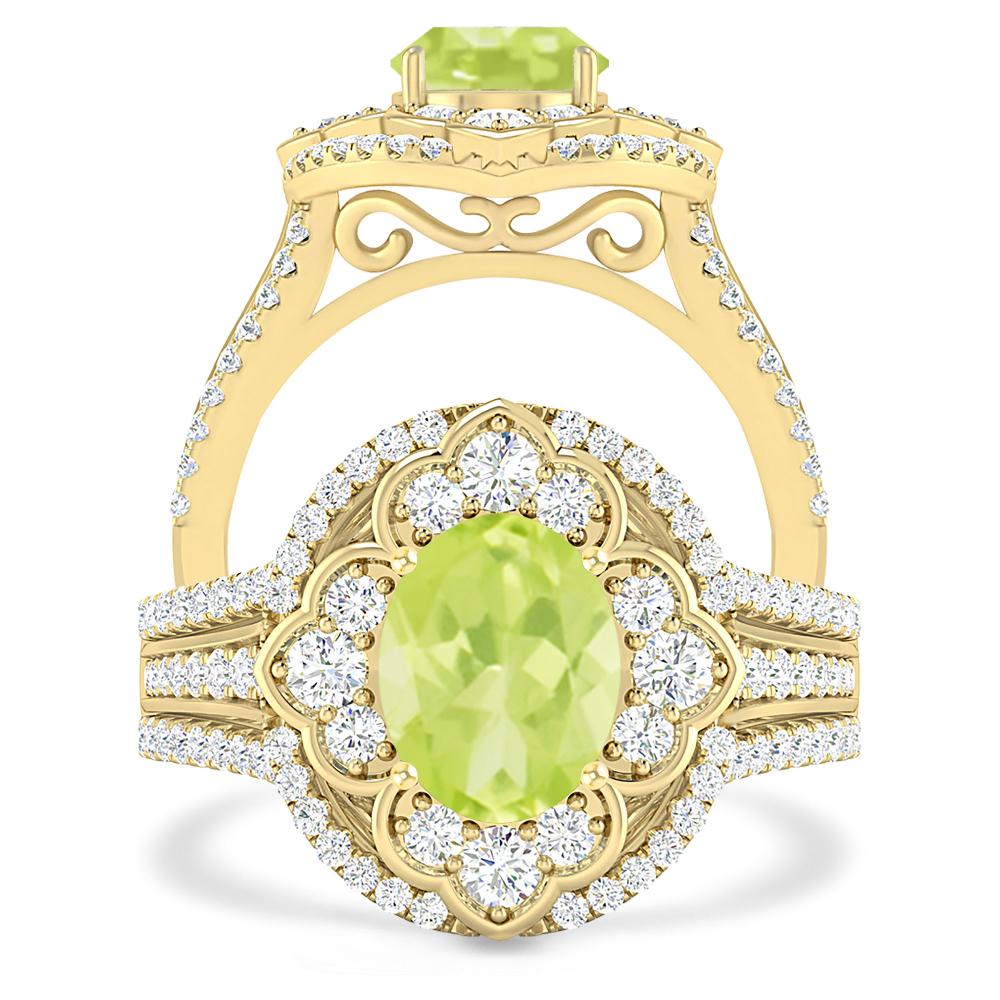 Yellow Gold - Peridot