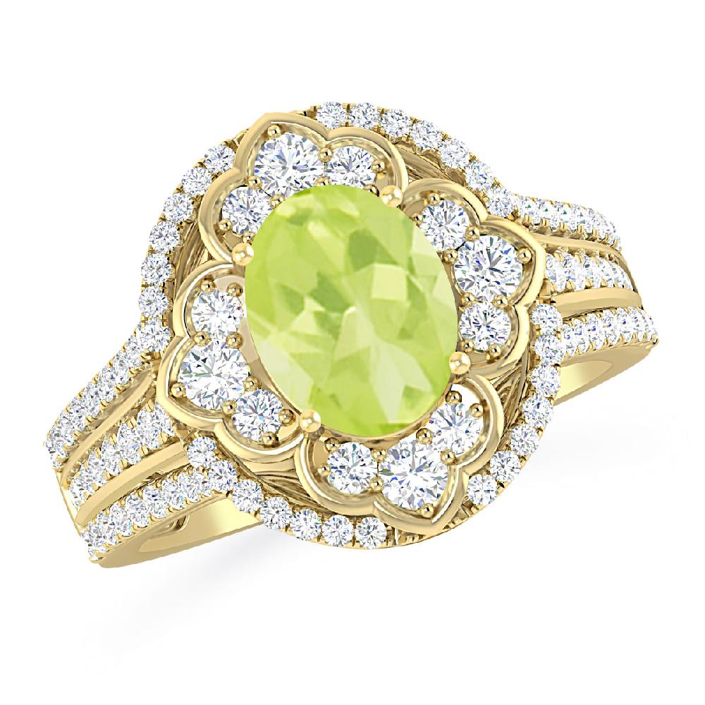 Yellow Gold - Peridot