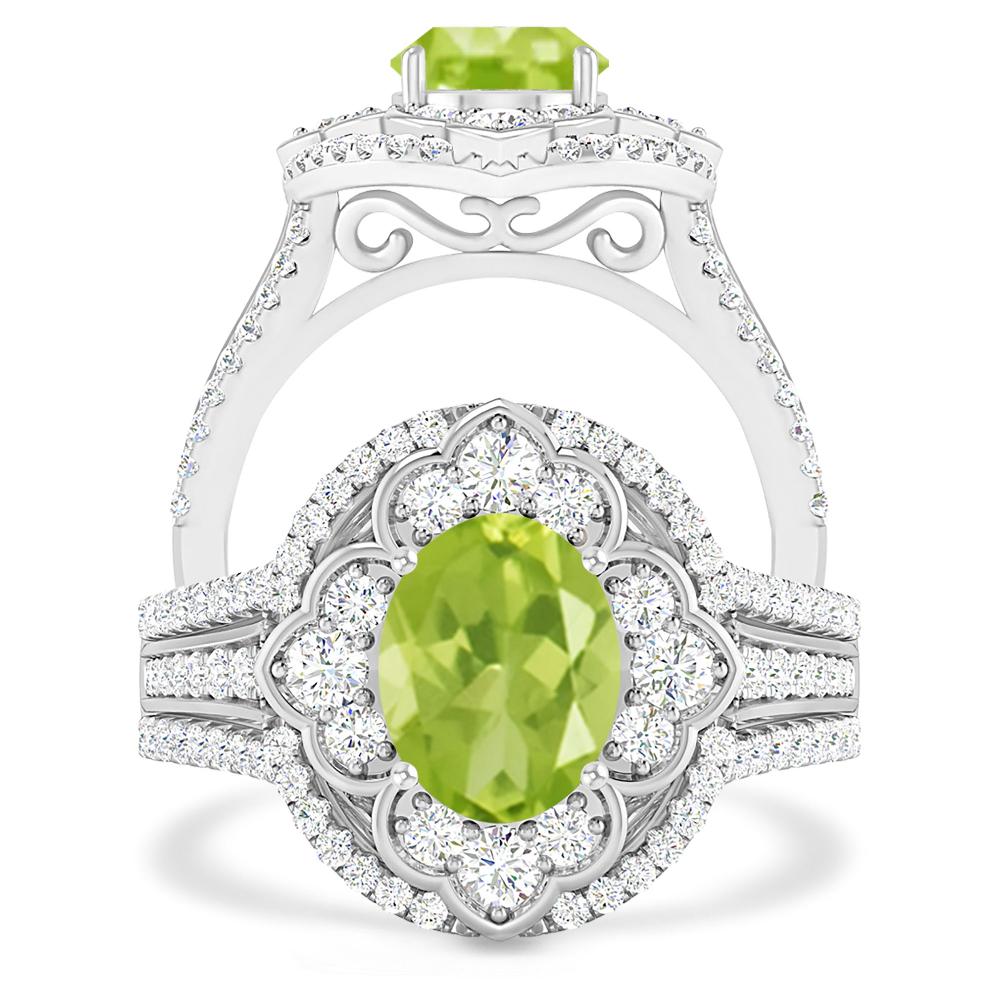 White Gold - Peridot