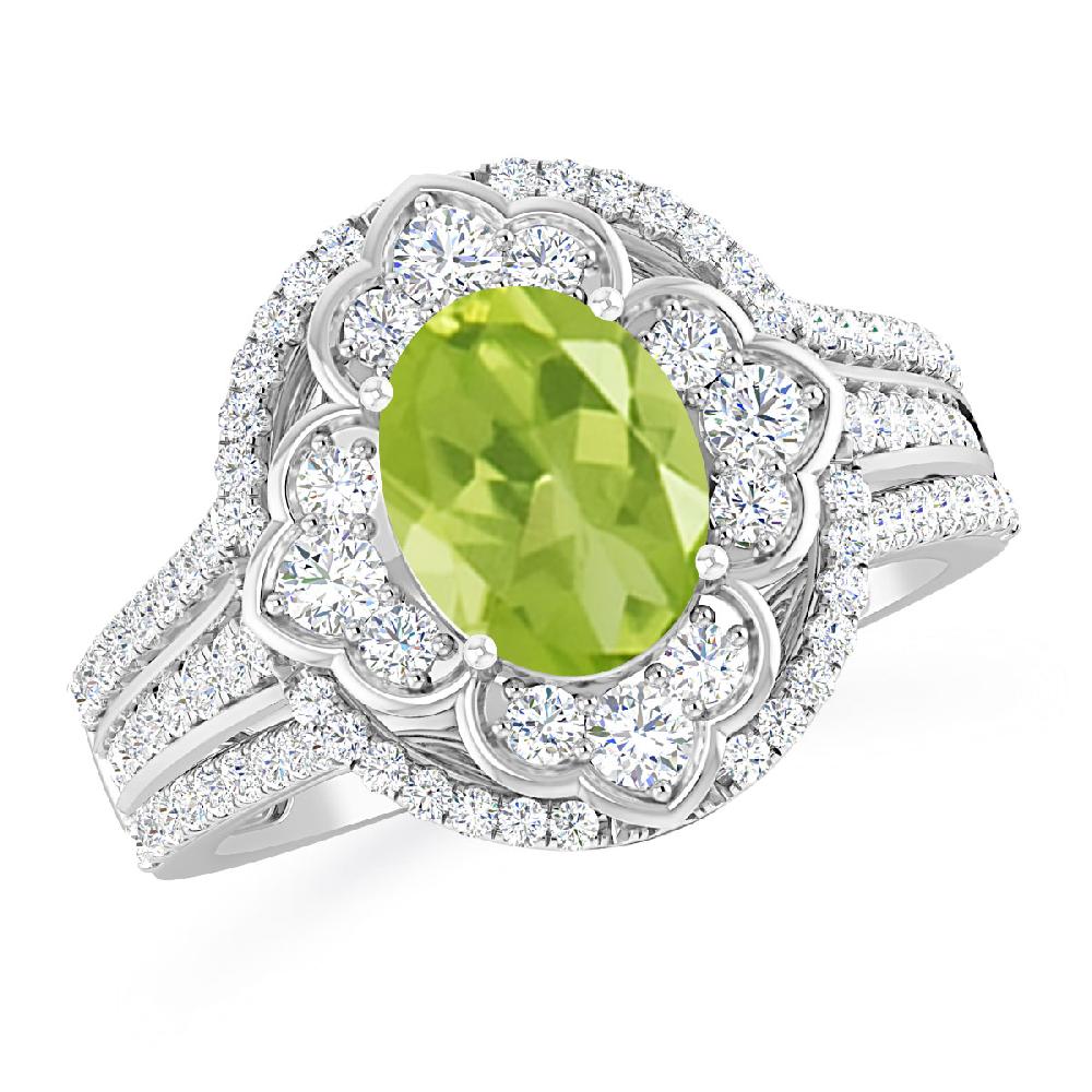 White Gold - Peridot