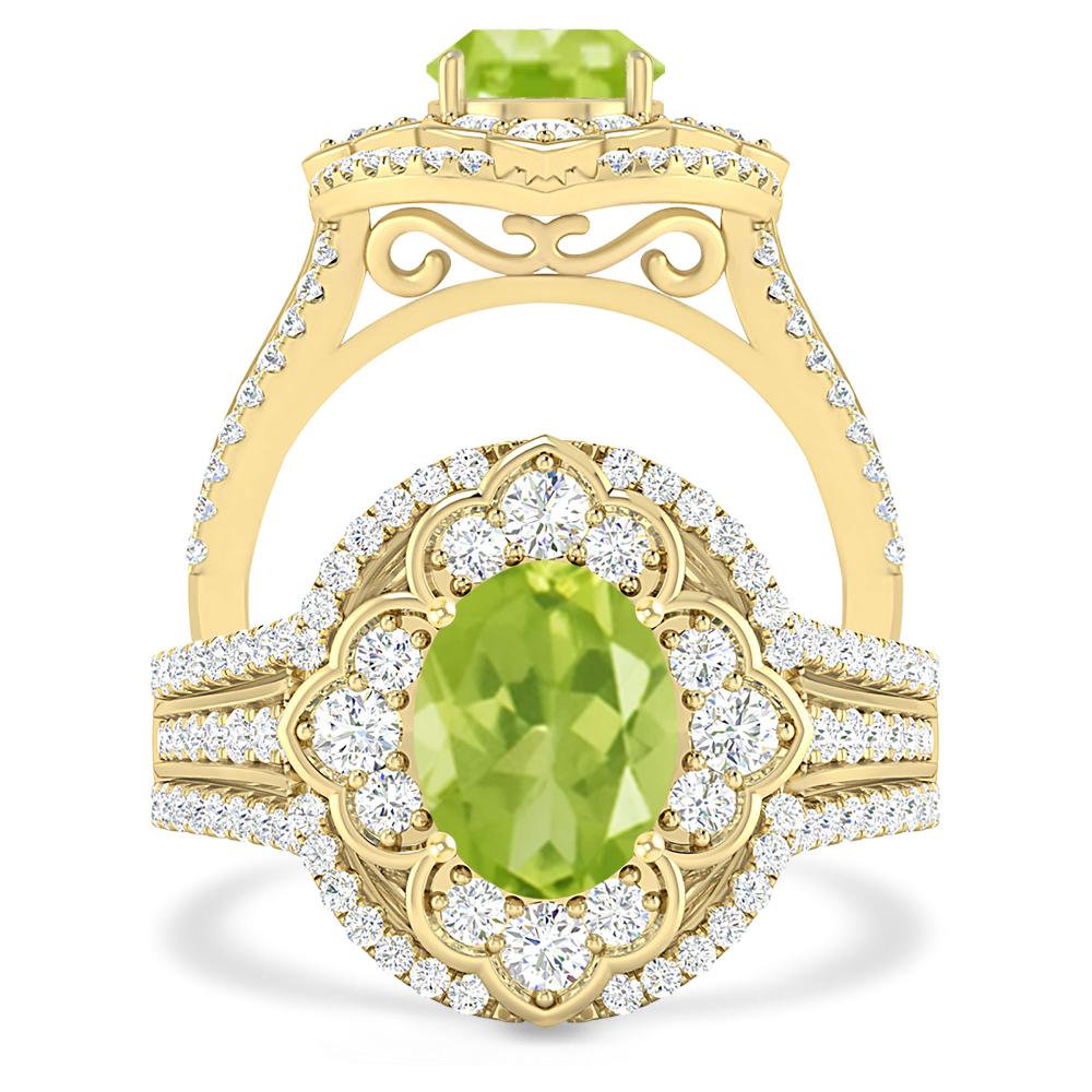 Yellow Gold - Peridot