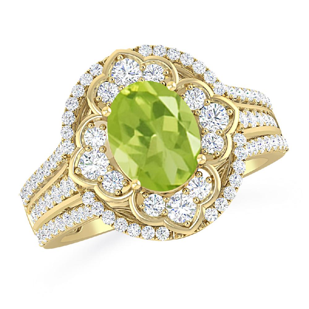 Yellow Gold - Peridot