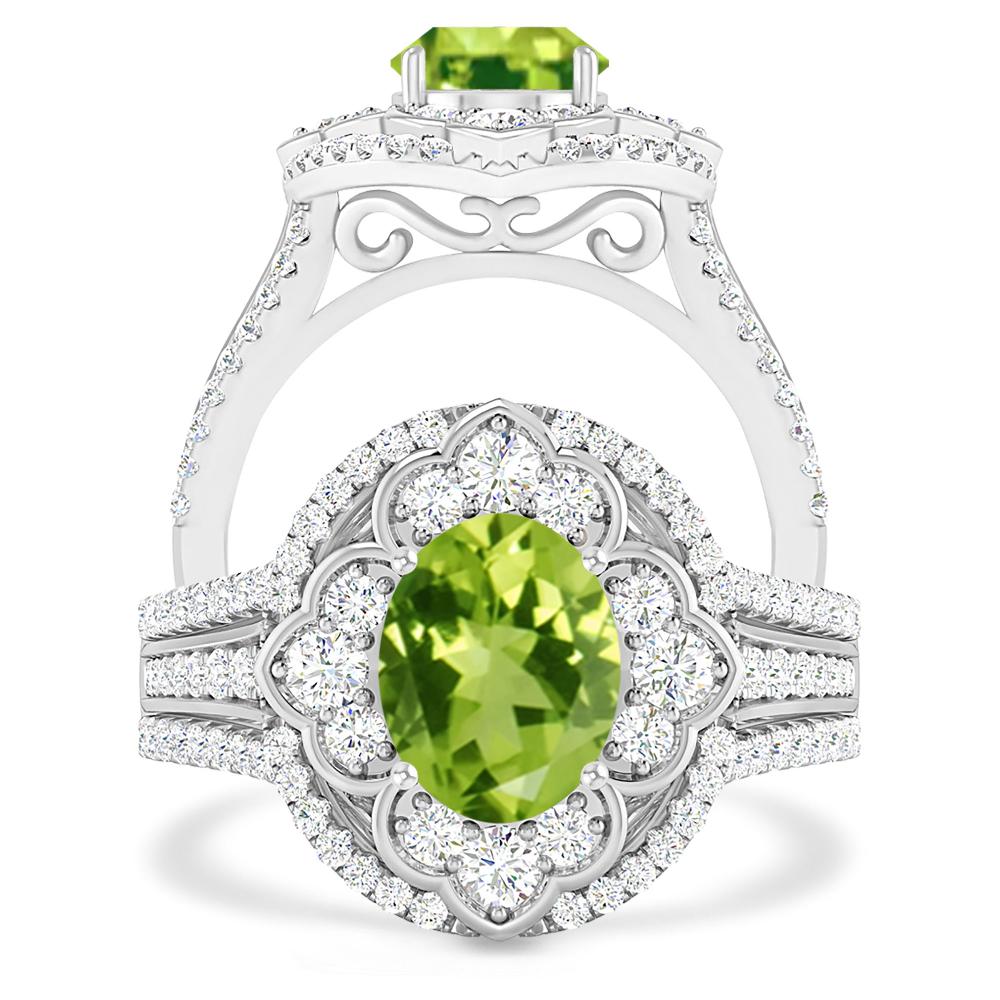 White Gold - Peridot