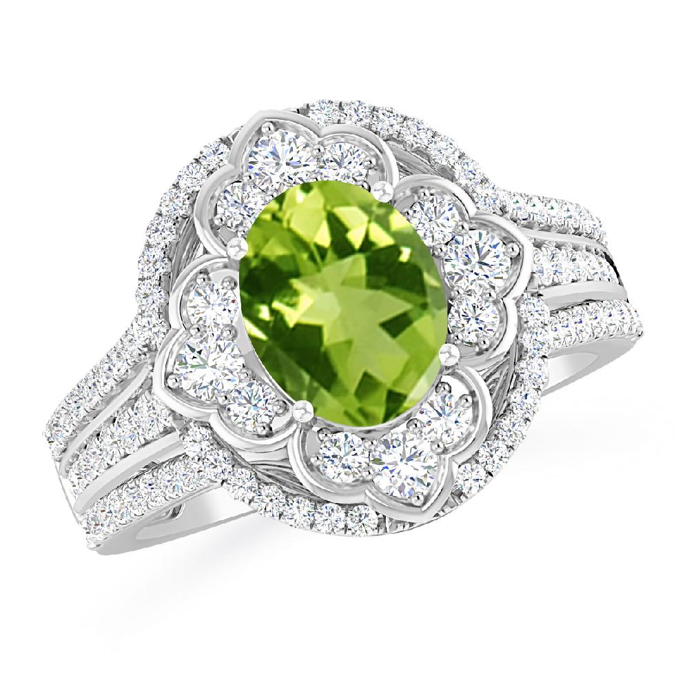 White Gold - Peridot