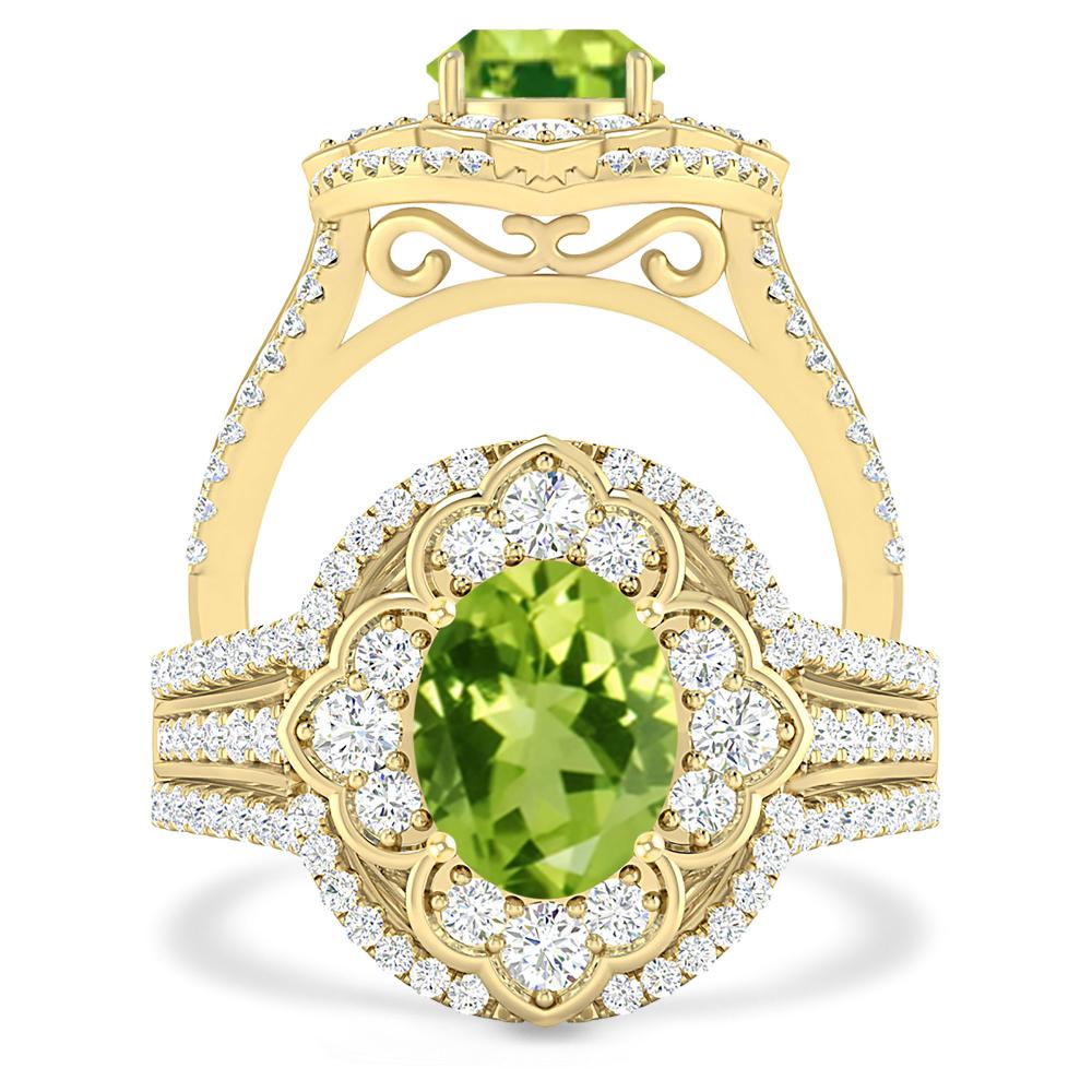 Yellow Gold - Peridot