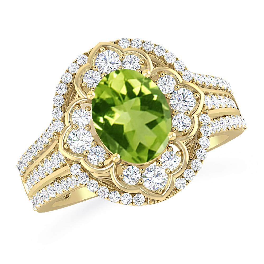 Yellow Gold - Peridot