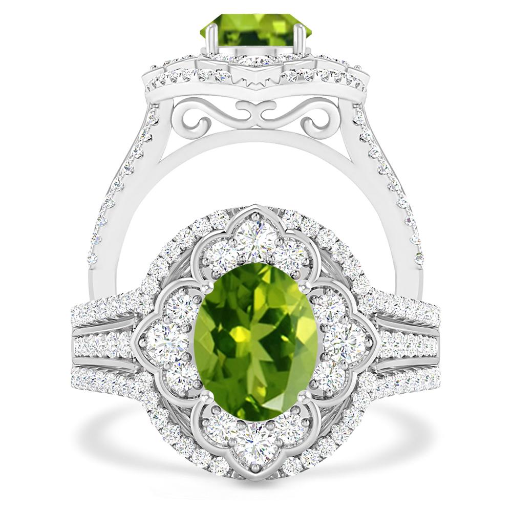 White Gold - Peridot