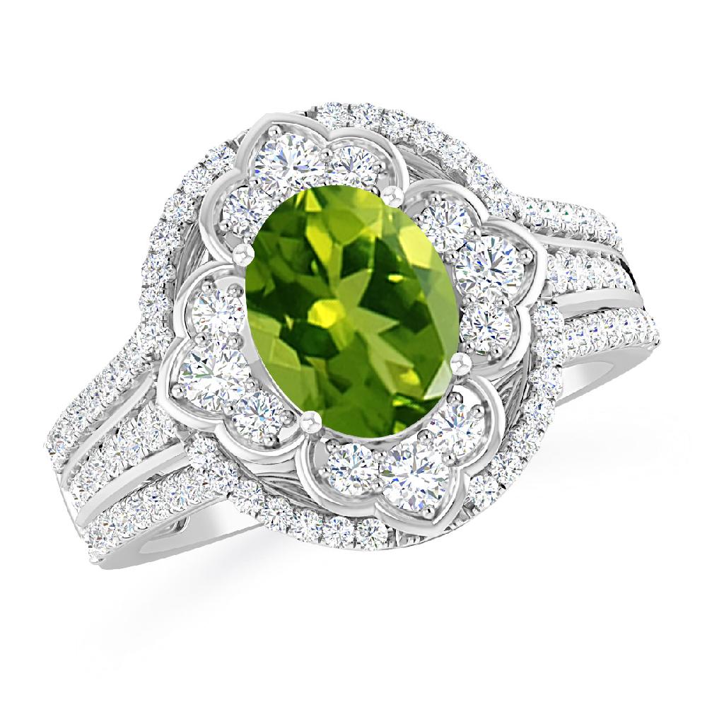 White Gold - Peridot