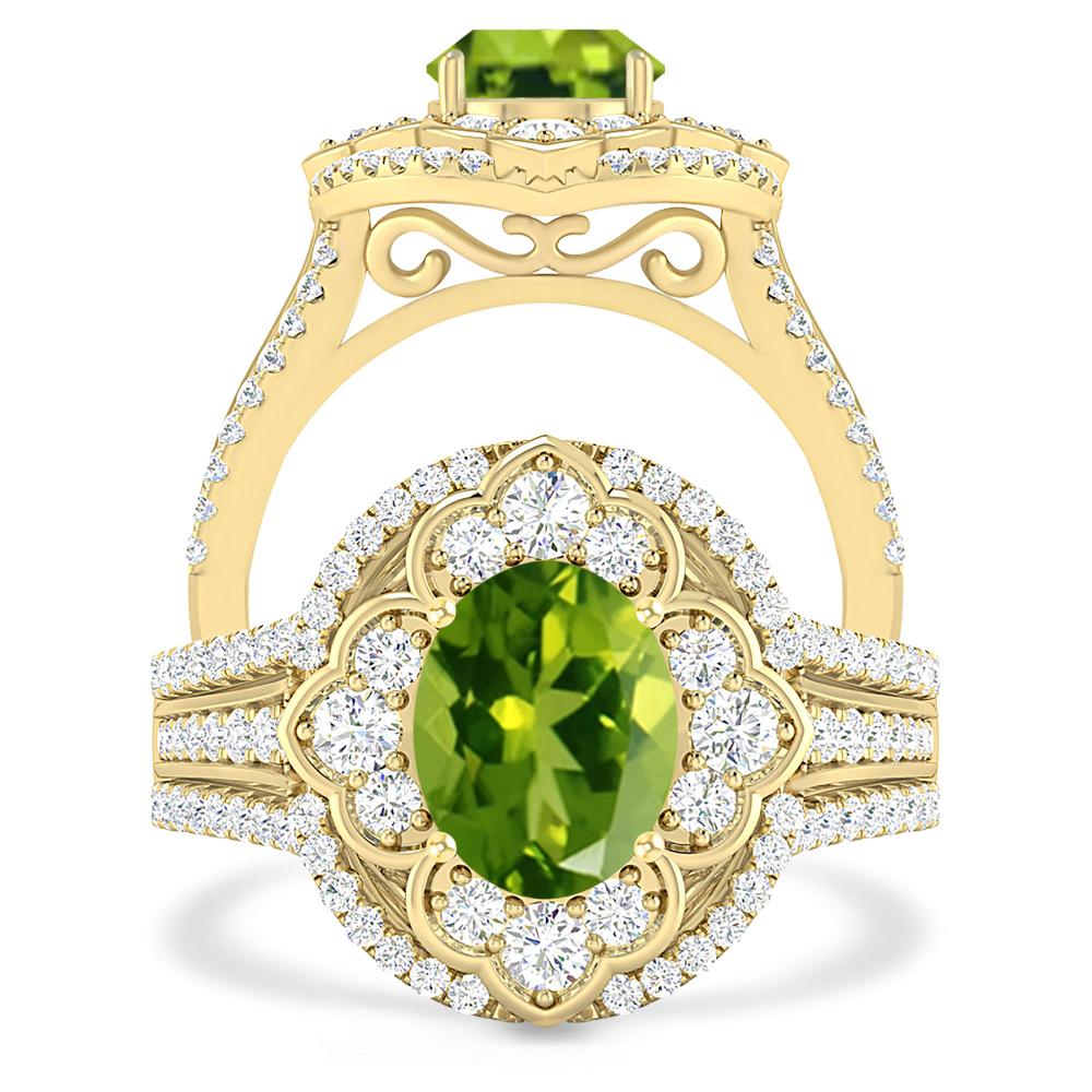 Yellow Gold - Peridot